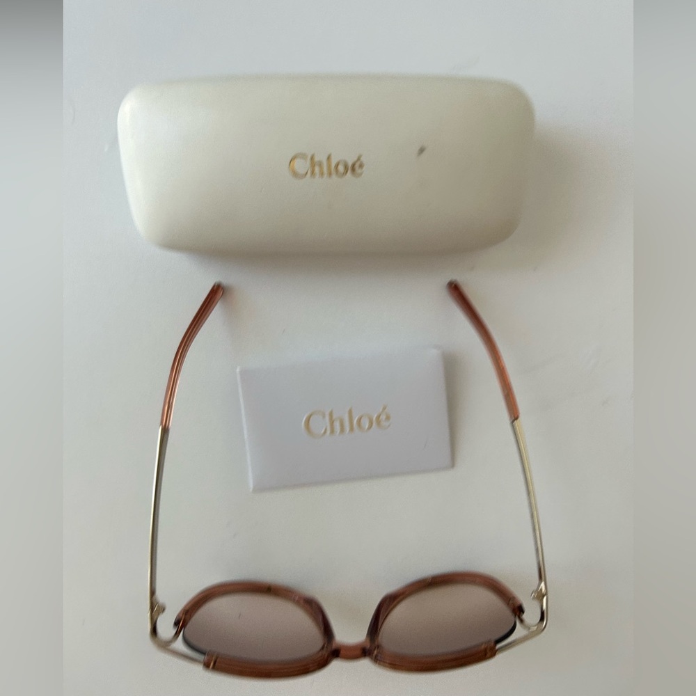 Chloe Style Jayme CE688S Brown  Retro Sunglasses, Size OS - Picture 2 of 4